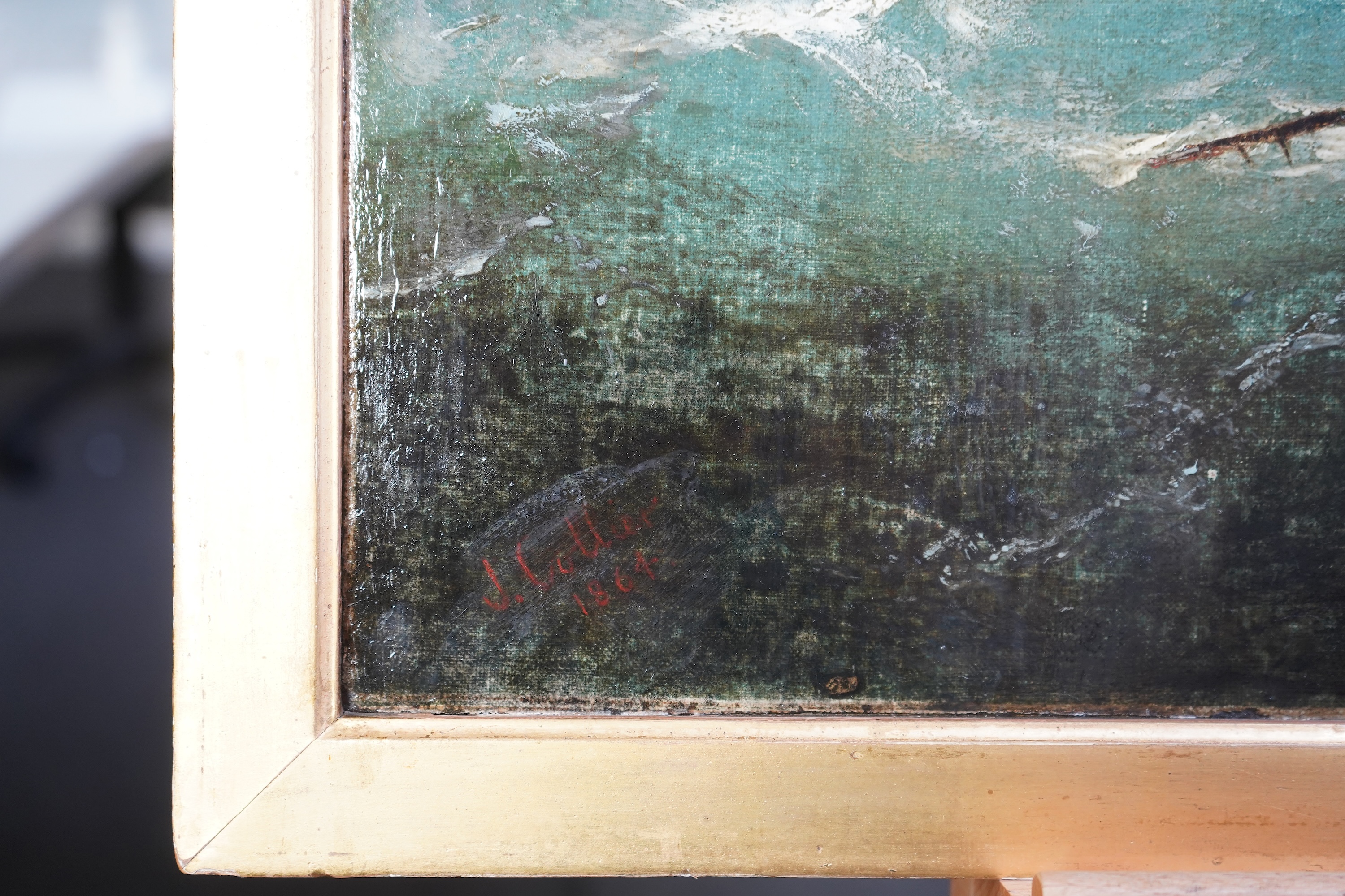 John Collier, 1850-1934, Shipping off the coast